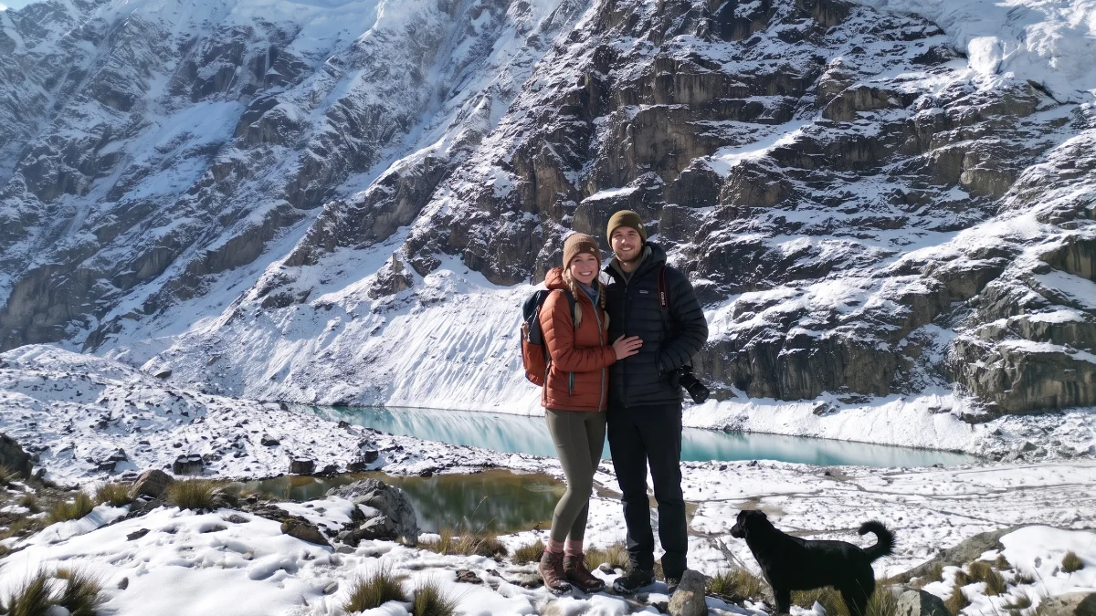 High-Andean landscape on the SALKAÑAN Route near Inkachiriasqa Lake and Salkantay