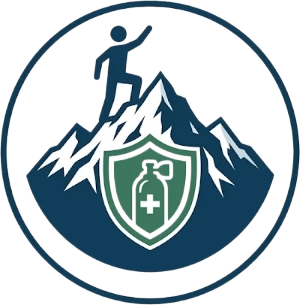 Professional mountain safety icon for Inkachiriasqa Lake trekking