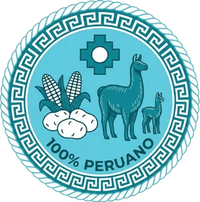 100% Peruvian sustainable tourism icon in the Andes